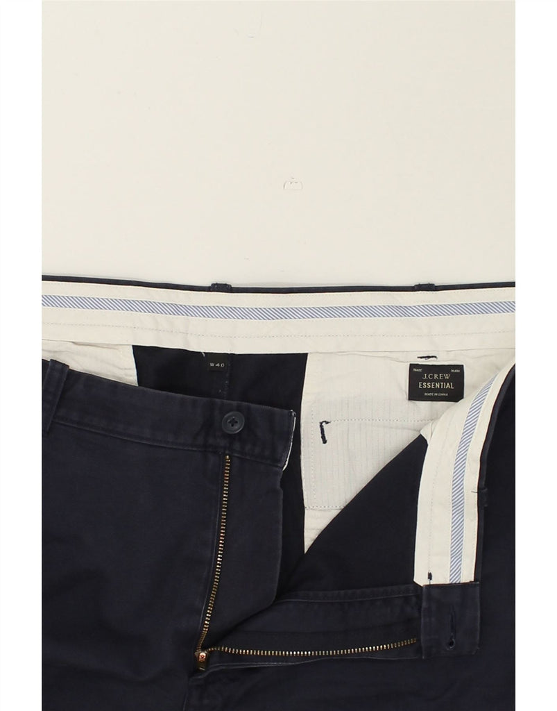 J. CREW Mens Straight Cropped Trousers W40 L27 Navy Blue | Vintage J. Crew | Thrift | Second-Hand J. Crew | Used Clothing | Messina Hembry 