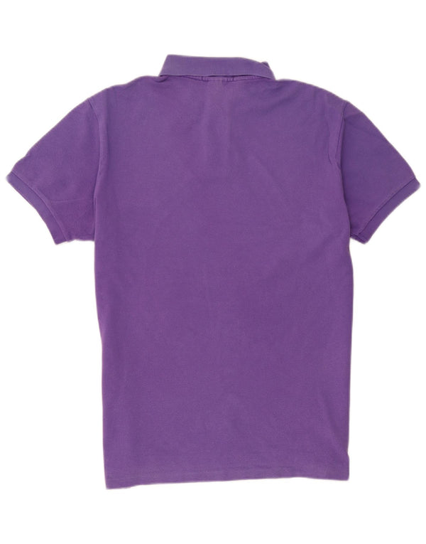 Polo Ralph Lauren Mens Slim Fit Polo Shirt Large Purple Cotton