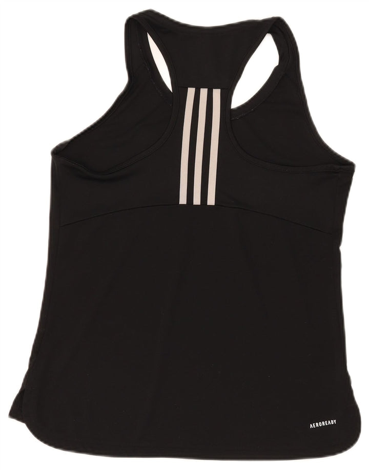 Adidas Womens Aeroready Vest Top UK 12/14 Medium Black Polyester