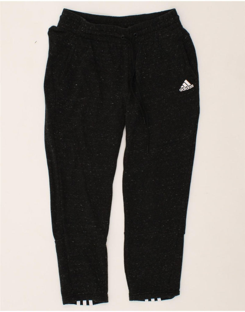 ADIDAS Womens Tracksuit Trousers UK 8/10 Small  Grey Flecked Cotton Vintage Adidas and Second-Hand Adidas from Messina Hembry 