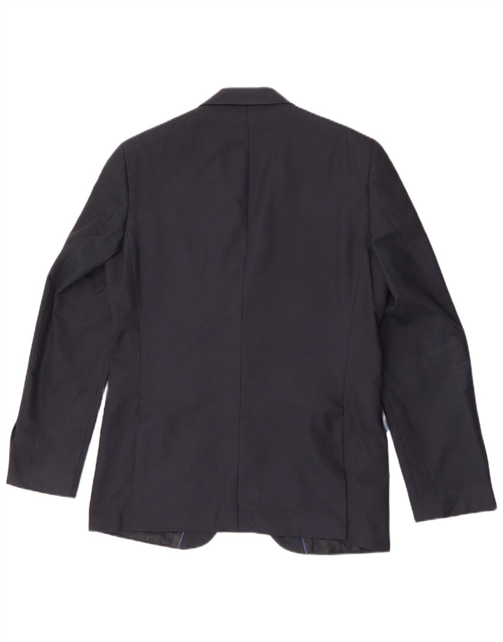 Marks & Spencer Mens 2 Button Blazer Jacket UK 38 Medium Navy Blue