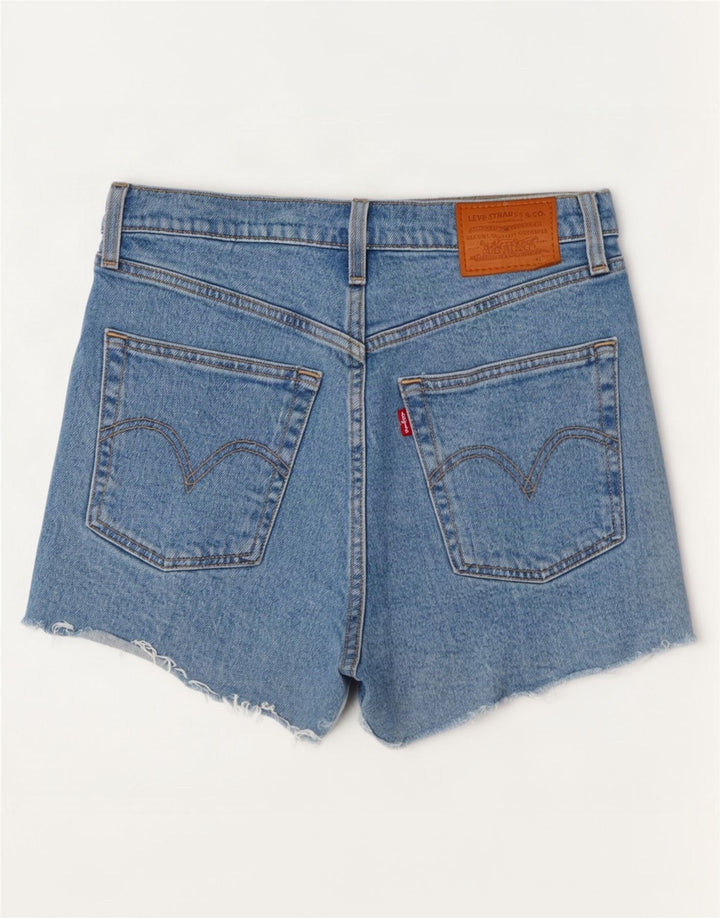 Levi's Womens Ribcage Denim Shorts Medium W28 Blue Cotton