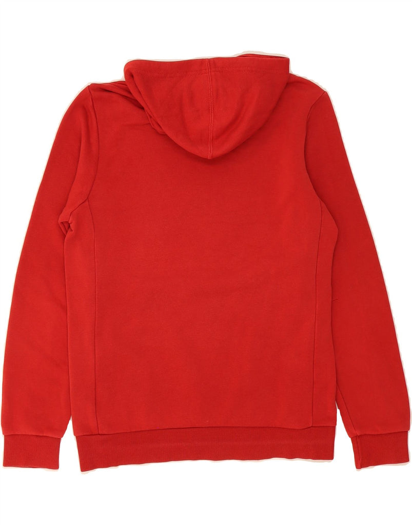 ADIDAS Boys Graphic Hoodie Jumper 13-14 Years Red Cotton Vintage Adidas and Second-Hand Adidas from Messina Hembry 