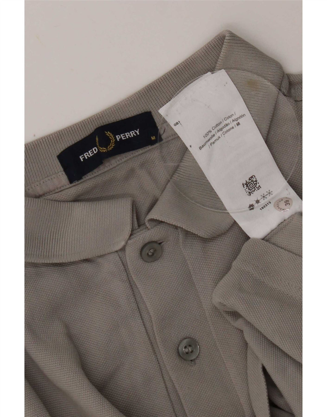 Fred Perry Mens Polo Shirt Medium Grey Cotton