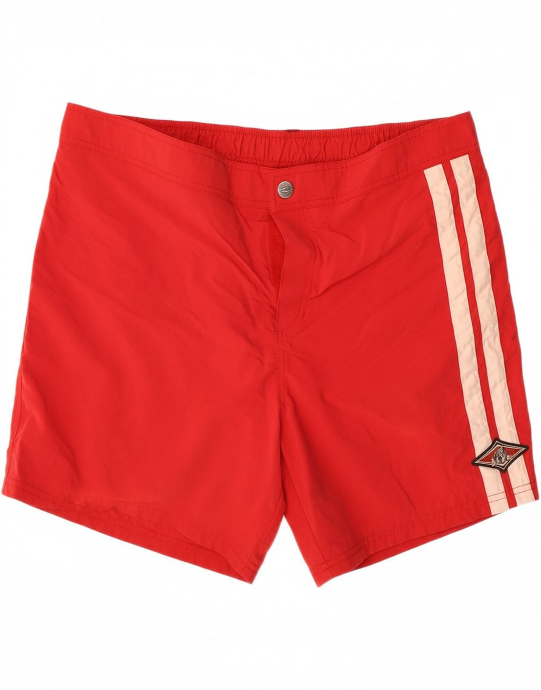 BEAR Mens Swimming Shorts Large  Red Polyamide Vintage Bear and Second-Hand Bear from Messina Hembry 