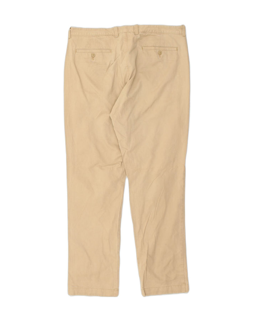 J. CREW Mens Slim Chino Trousers W36 L34  Beige Cotton | Vintage J. Crew | Thrift | Second-Hand J. Crew | Used Clothing | Messina Hembry 