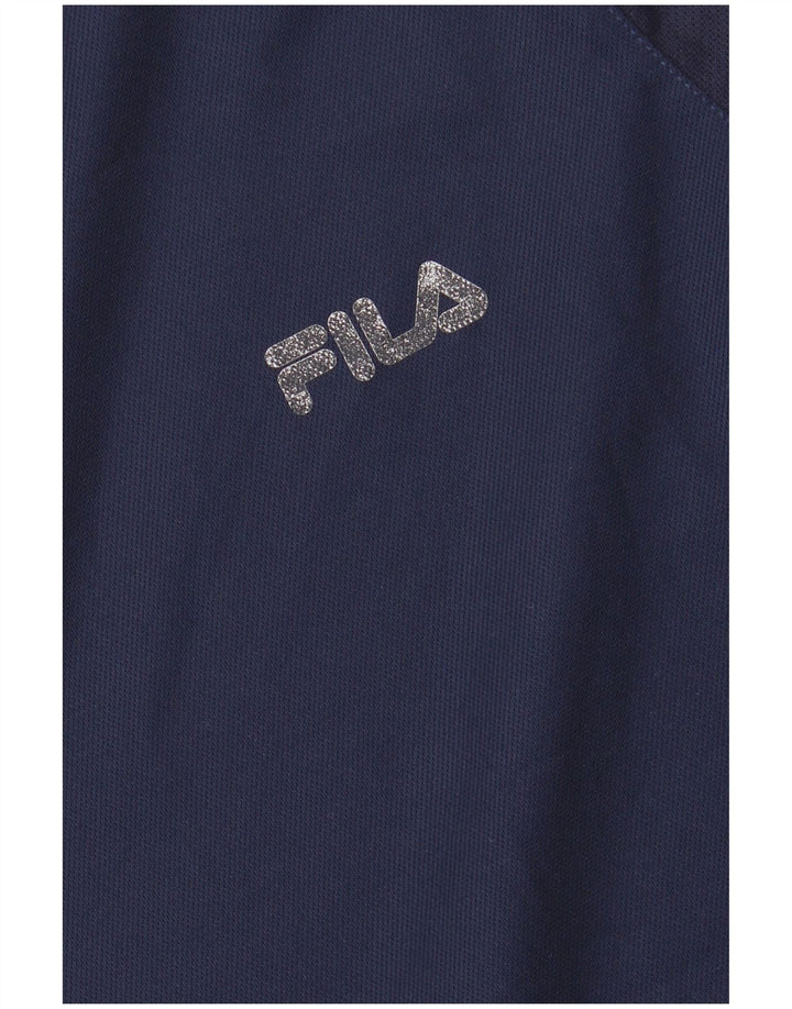 FILA Mens T-Shirt Top Small Navy Blue Polyester