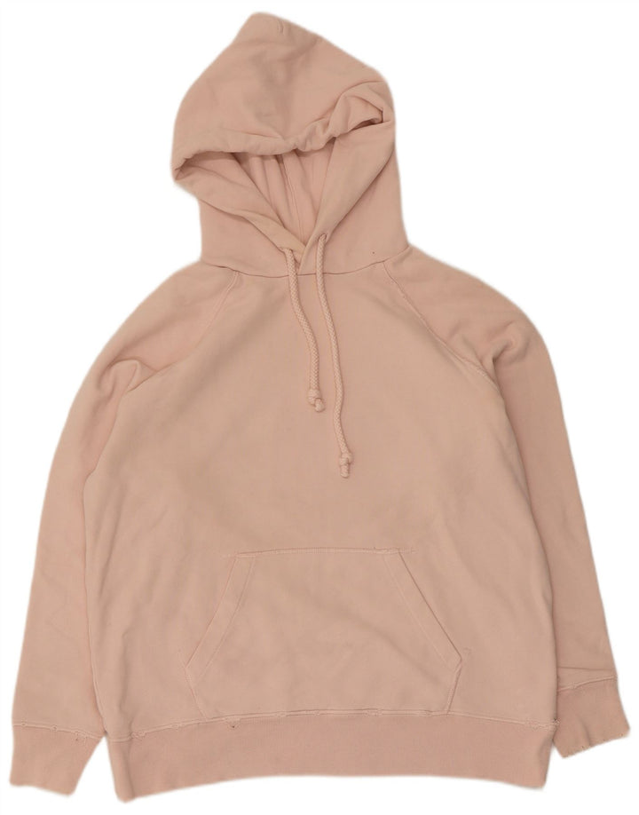 Levi's Womens Hoodie Jumper UK 14 Medium Pink Cotton
