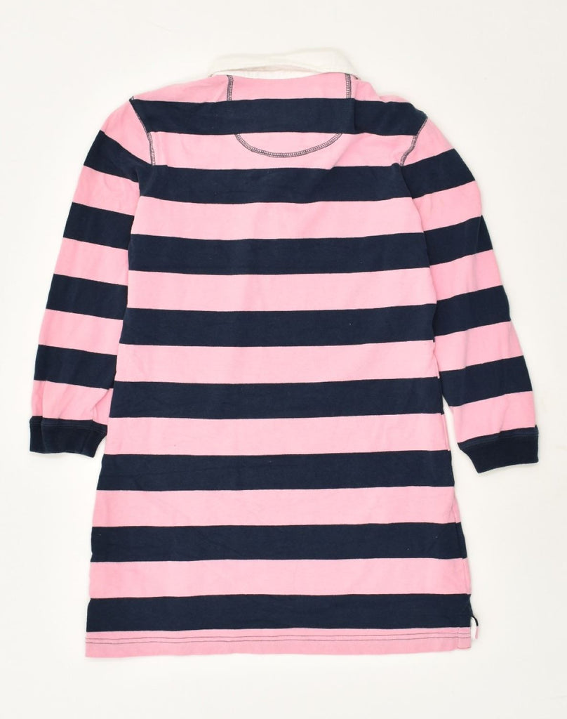 JACK WILLS Womens Polo Dress UK 6 XS Pink Striped Cotton | Vintage Jack Wills | Thrift | Second-Hand Jack Wills | Used Clothing | Messina Hembry 