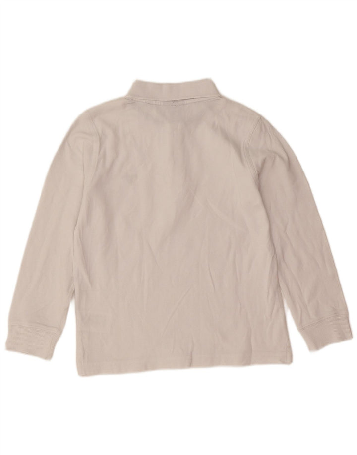 Gant Boys Long Sleeve Regular Polo Shirt 7-8 Years White Cotton