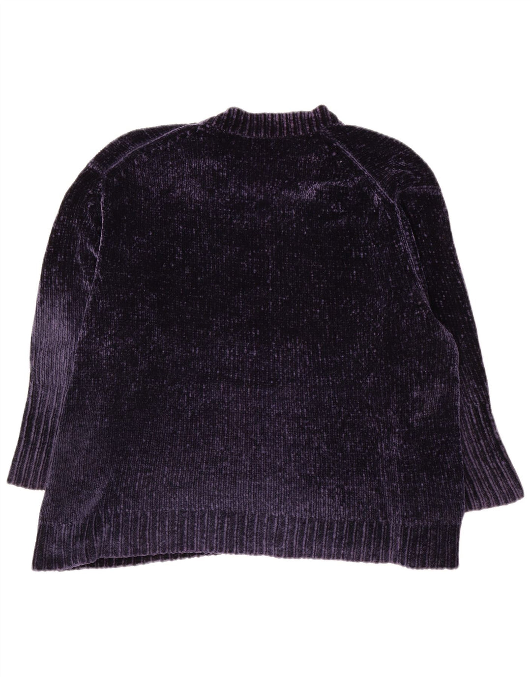 Zara Womens Oversized V-Neck Jumper Sweater UK 10 Small Navy Blue Polyester