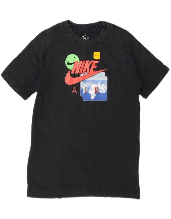 Nike Boys Graphic T-Shirt Top 13-14 Years XL Grey Cotton