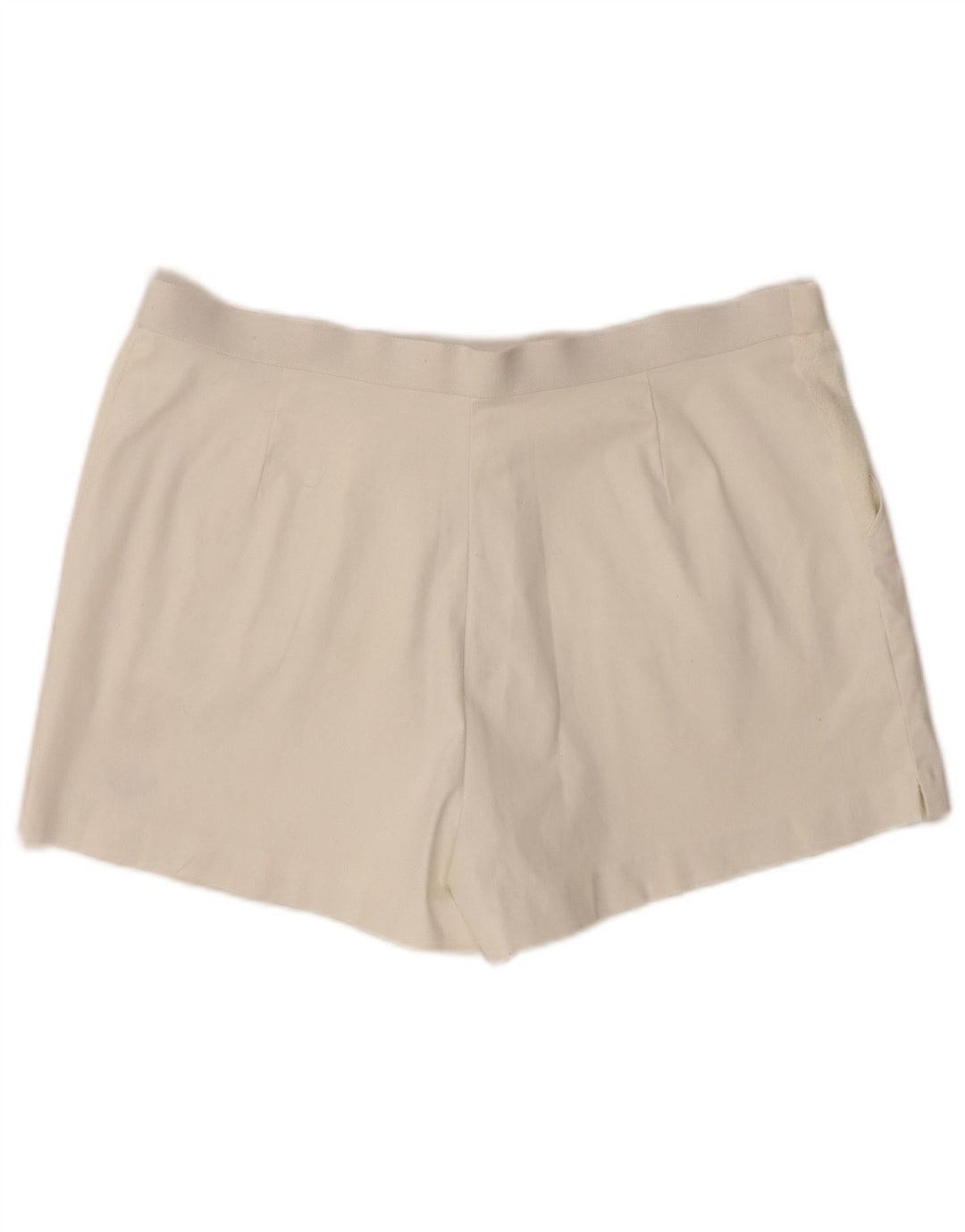 Adidas Womens Chino Shorts W34 Large White Polyester