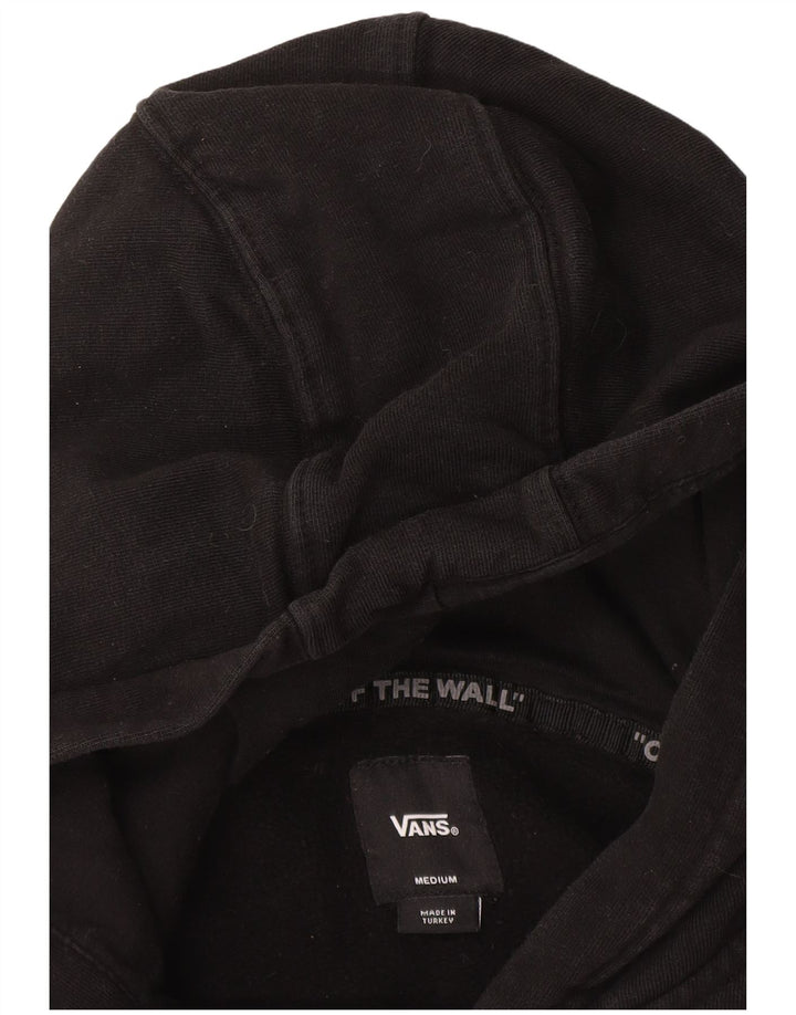 Vans Womens Graphic Hoodie Jumper UK 12 Medium Black