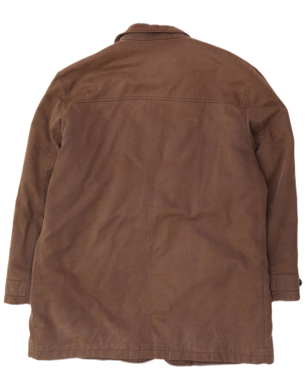 Mabrun Mens Utility Jacket IT 56 3XL Brown Cotton