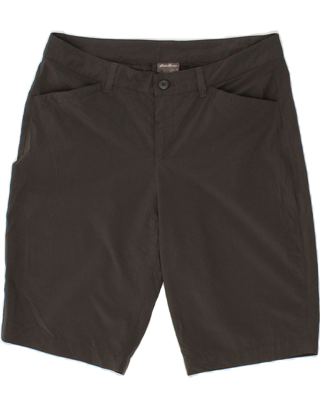EDDIE BAUER Womens Casual Shorts US 10 Large W32  Khaki Polyester Vintage Eddie Bauer and Second-Hand Eddie Bauer from Messina Hembry 