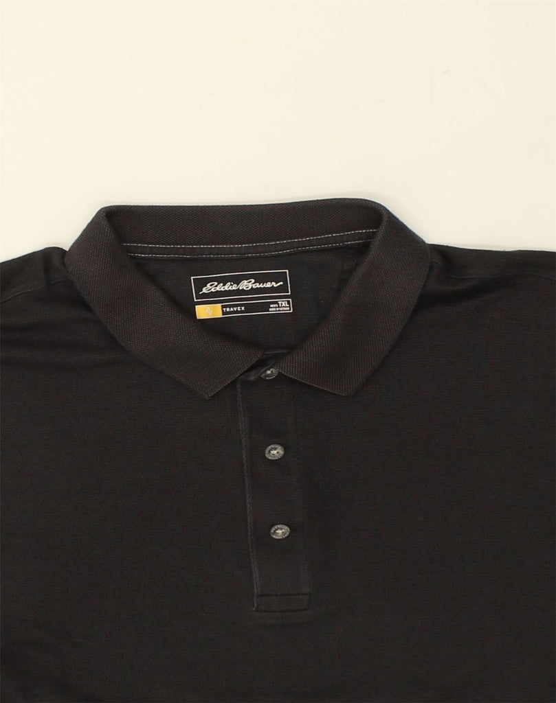 EDDIE BAUER Mens Polo Shirt XL Black Cotton | Vintage Eddie Bauer | Thrift | Second-Hand Eddie Bauer | Used Clothing | Messina Hembry 