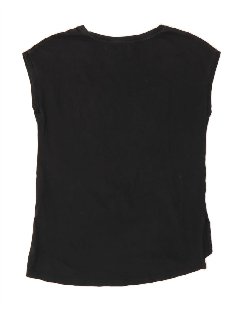 CALVIN KLEIN JEANS Womens New York Graphic T-Shirt Top UK 10 Small Black Vintage Calvin Klein Jeans and Second-Hand Calvin Klein Jeans from Messina Hembry 
