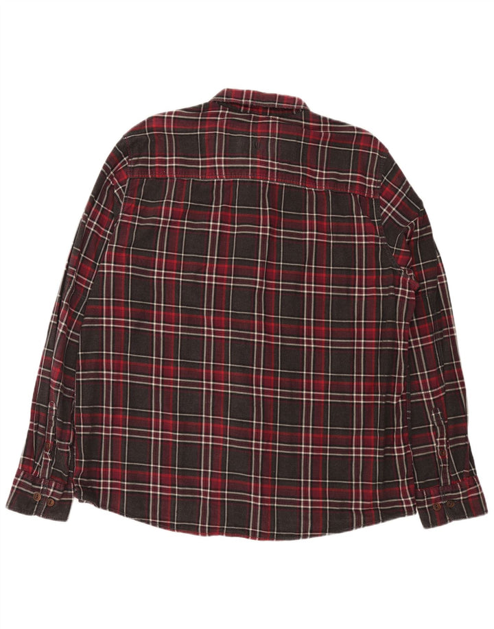 FAT FACE Mens Flannel Shirt XL Red Check Cotton