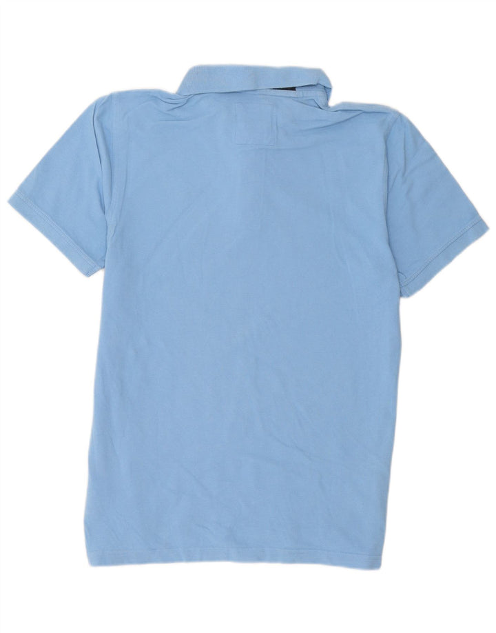 Crew Clothing Mens Polo Shirt Large Blue Cotton