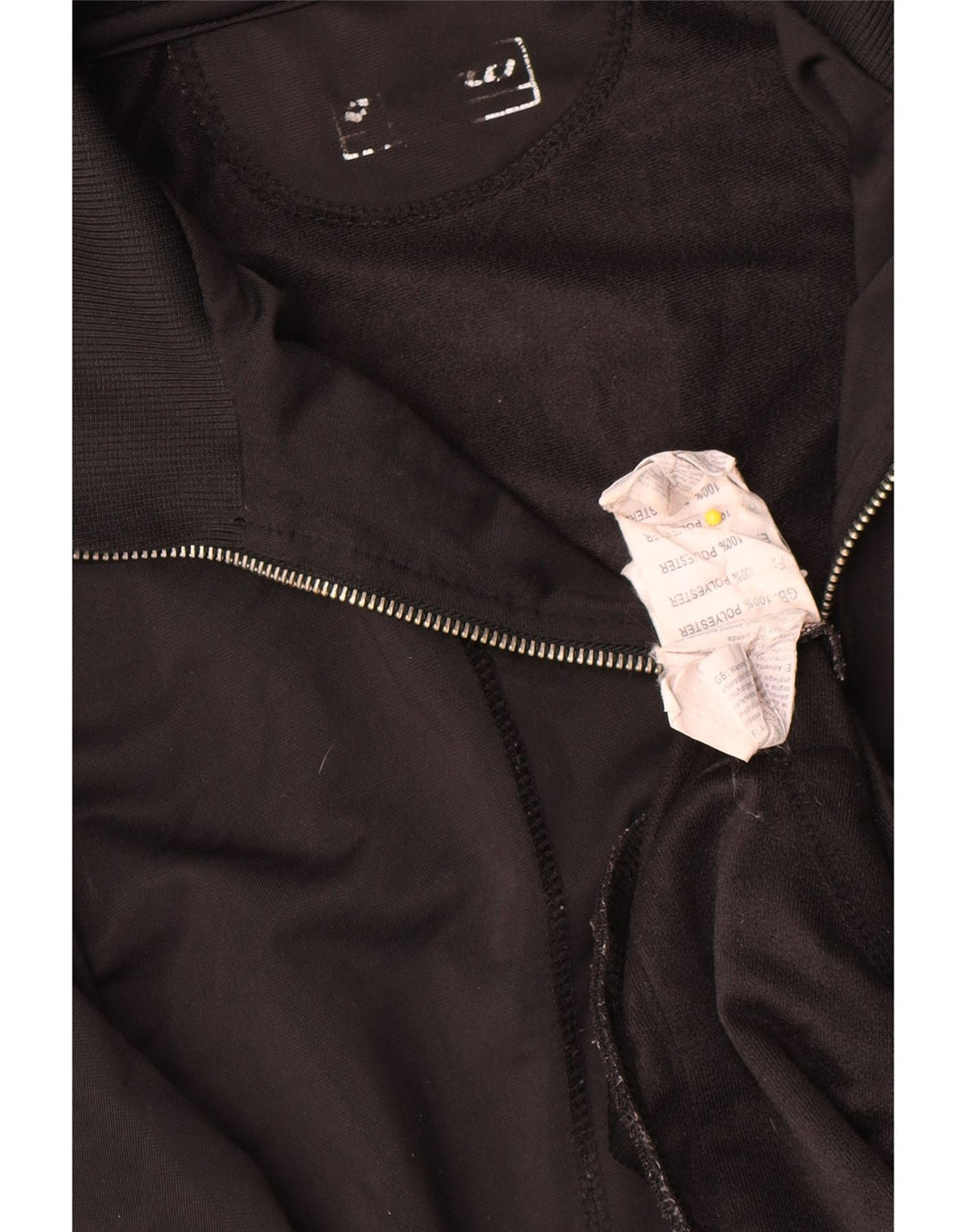 Lotto Mens Tracksuit Top Jacket Medium Black Polyester