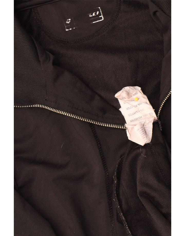 Lotto Mens Tracksuit Top Jacket Medium Black Polyester