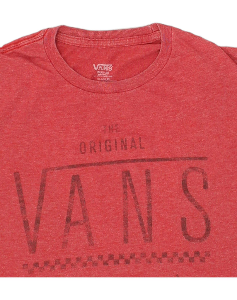 VANS Mens Graphic T-Shirt Top Medium Red Cotton | Vintage Vans | Thrift | Second-Hand Vans | Used Clothing | Messina Hembry 