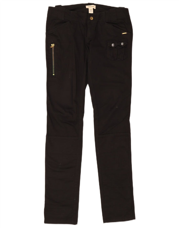 Diesel Womens Slim Cargo Trousers W30 L35 Black Cotton