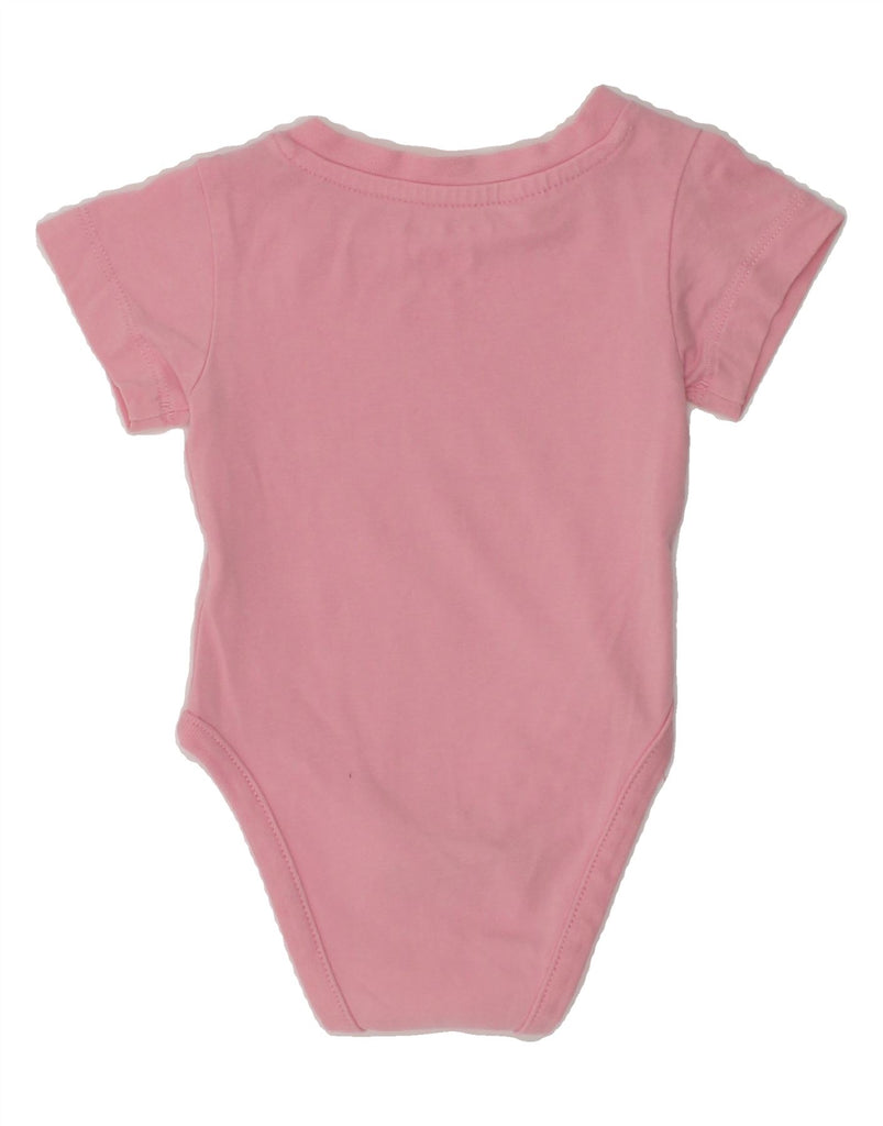 ADIDAS Baby Girls Graphic Bodysuit 0-3 Months Pink | Vintage Adidas | Thrift | Second-Hand Adidas | Used Clothing | Messina Hembry 