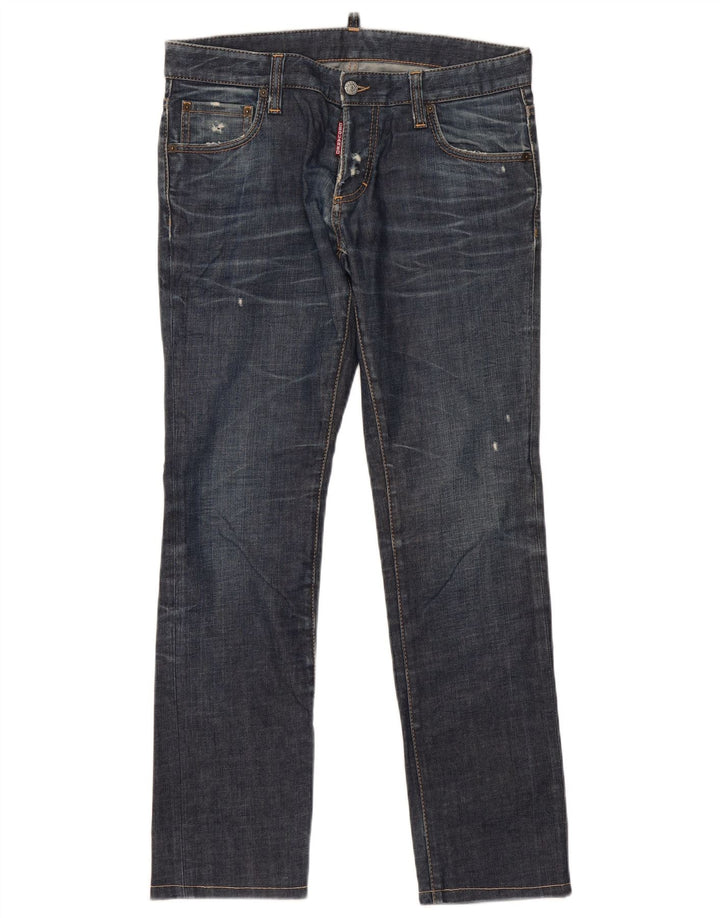 Dsquared2 Womens Slim Jeans IT 48 XL W36 L32 Navy Blue Cotton