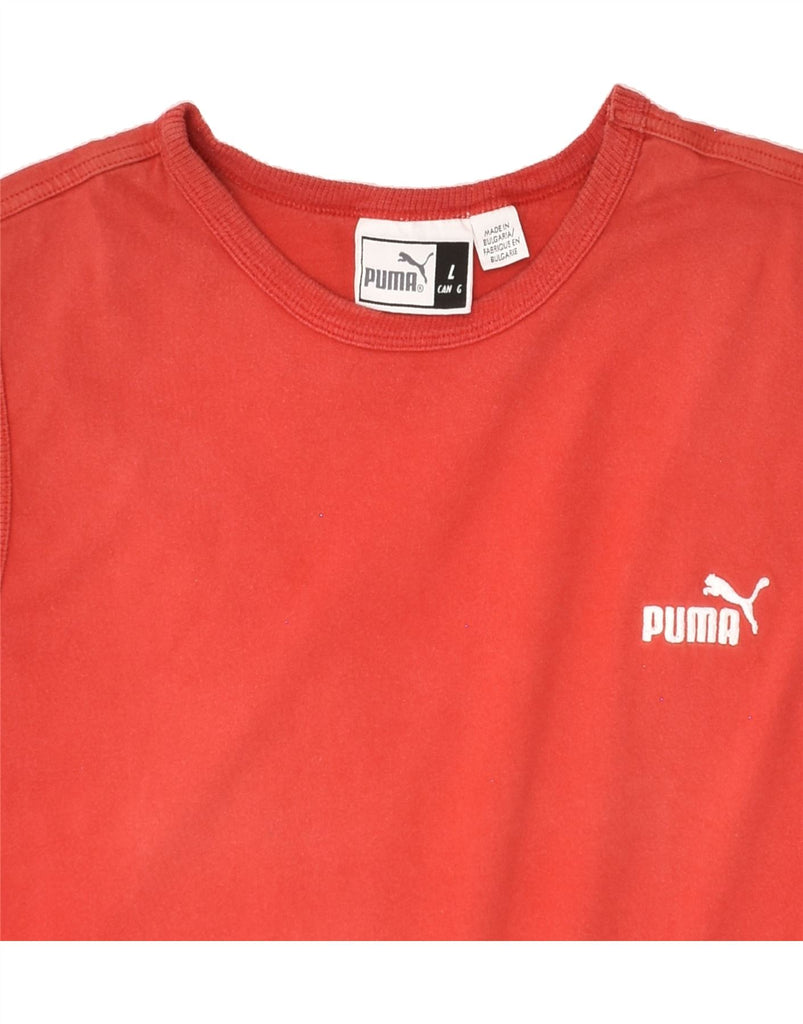 PUMA Womens Vest Top UK 16 Large Red Vintage Puma and Second-Hand Puma from Messina Hembry 