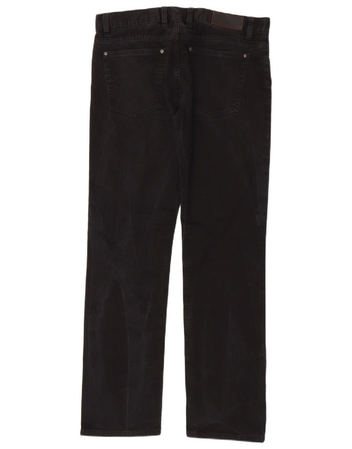 Hugo Boss Mens Straight Jeans W33 L32 Black Cotton