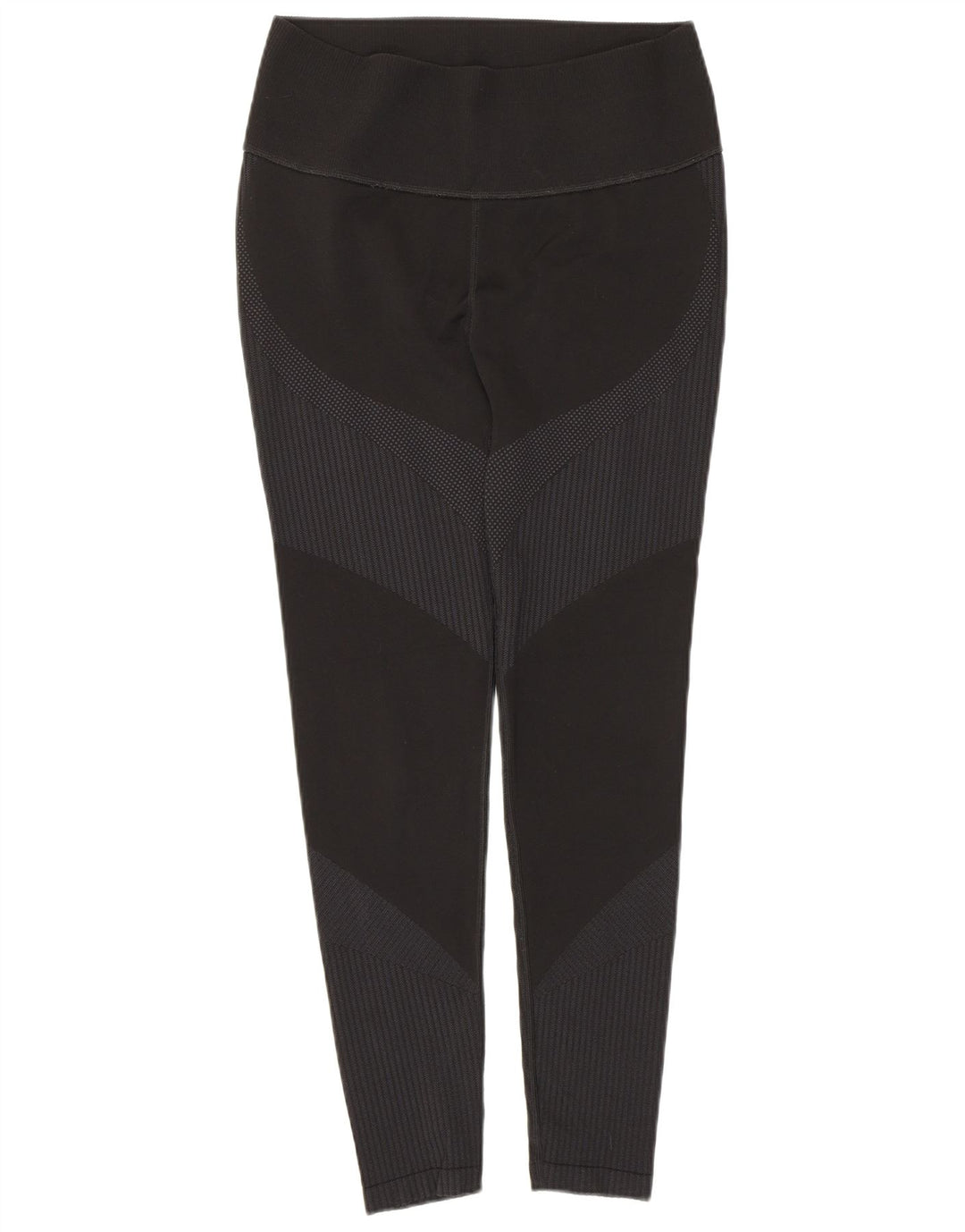 Puma Womens Graphic Leggings UK 14 Large Black Striped