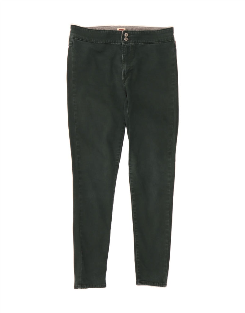 LEVI'S Womens Skinny Casual Trousers W29 L28 Green Cotton Vintage Levi's and Second-Hand Levi's from Messina Hembry 
