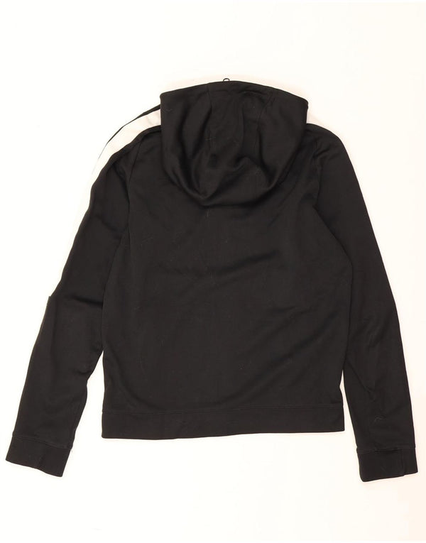Nike Mens Zip Hoodie Sweater Small Black Colourblock Cotton
