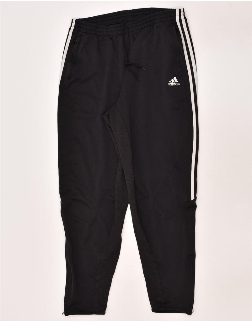 ADIDAS Mens Tracksuit Trousers Medium Black Polyester | Vintage Adidas | Thrift | Second-Hand Adidas | Used Clothing | Messina Hembry 