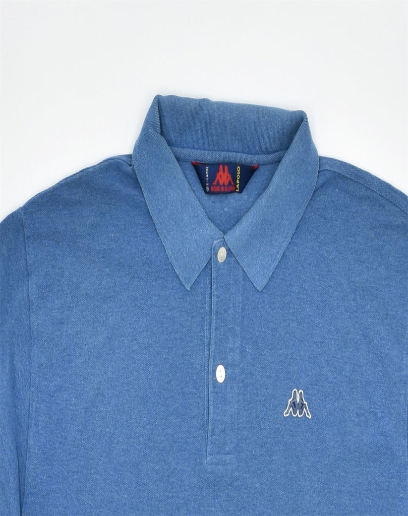 KAPPA Mens Polo Shirt XL Blue Cotton | Vintage | Thrift | Second-Hand | Used Clothing | Messina Hembry 