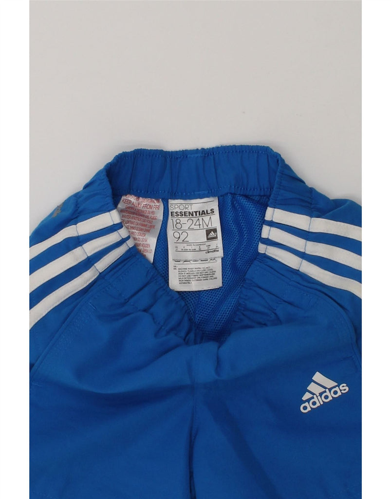 ADIDAS Baby Boys Climalite Sport Shorts 18-24 Months Blue Polyester | Vintage Adidas | Thrift | Second-Hand Adidas | Used Clothing | Messina Hembry 