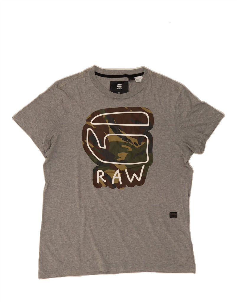 G-STAR Mens Graphic T-Shirt Top Medium Grey Cotton Vintage G-Star and Second-Hand G-Star from Messina Hembry 