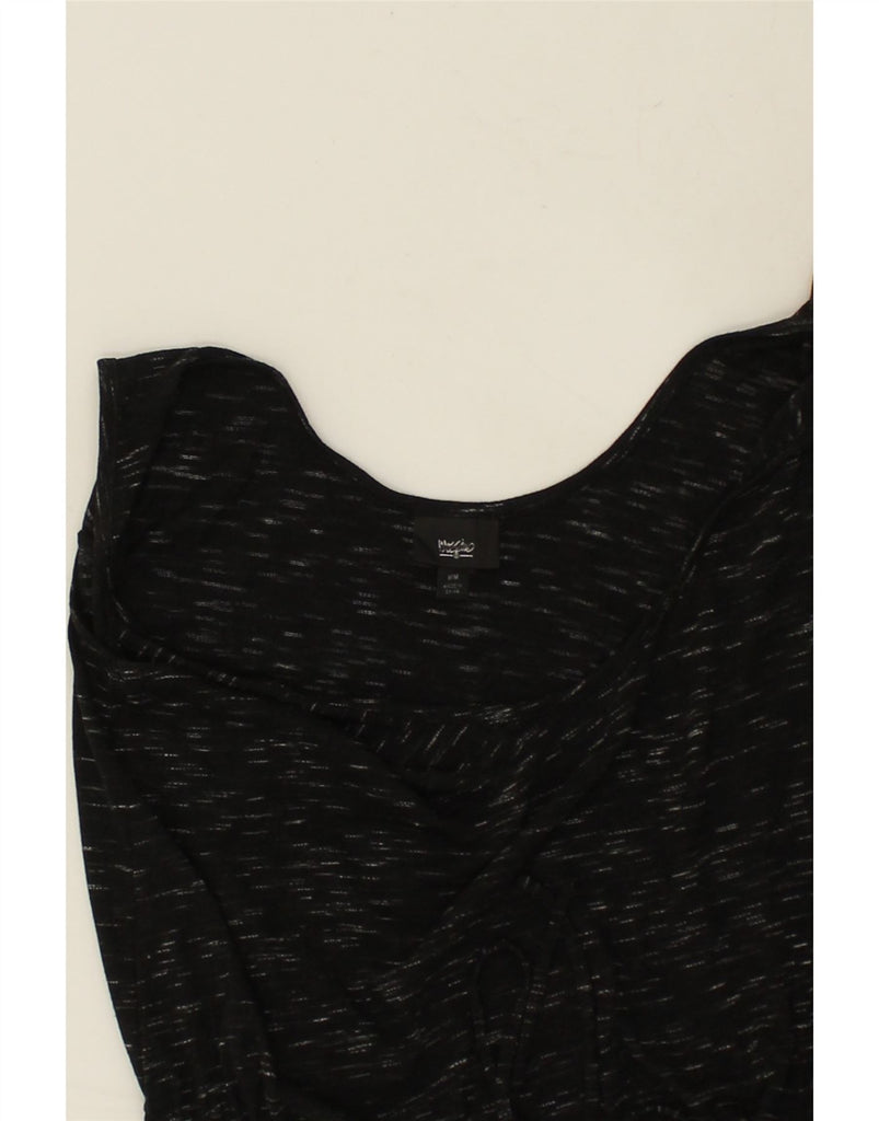 MOSSIMO Womens Sleeveless Maxi Dress UK 12 Medium Black Flecked | Vintage Mossimo | Thrift | Second-Hand Mossimo | Used Clothing | Messina Hembry 