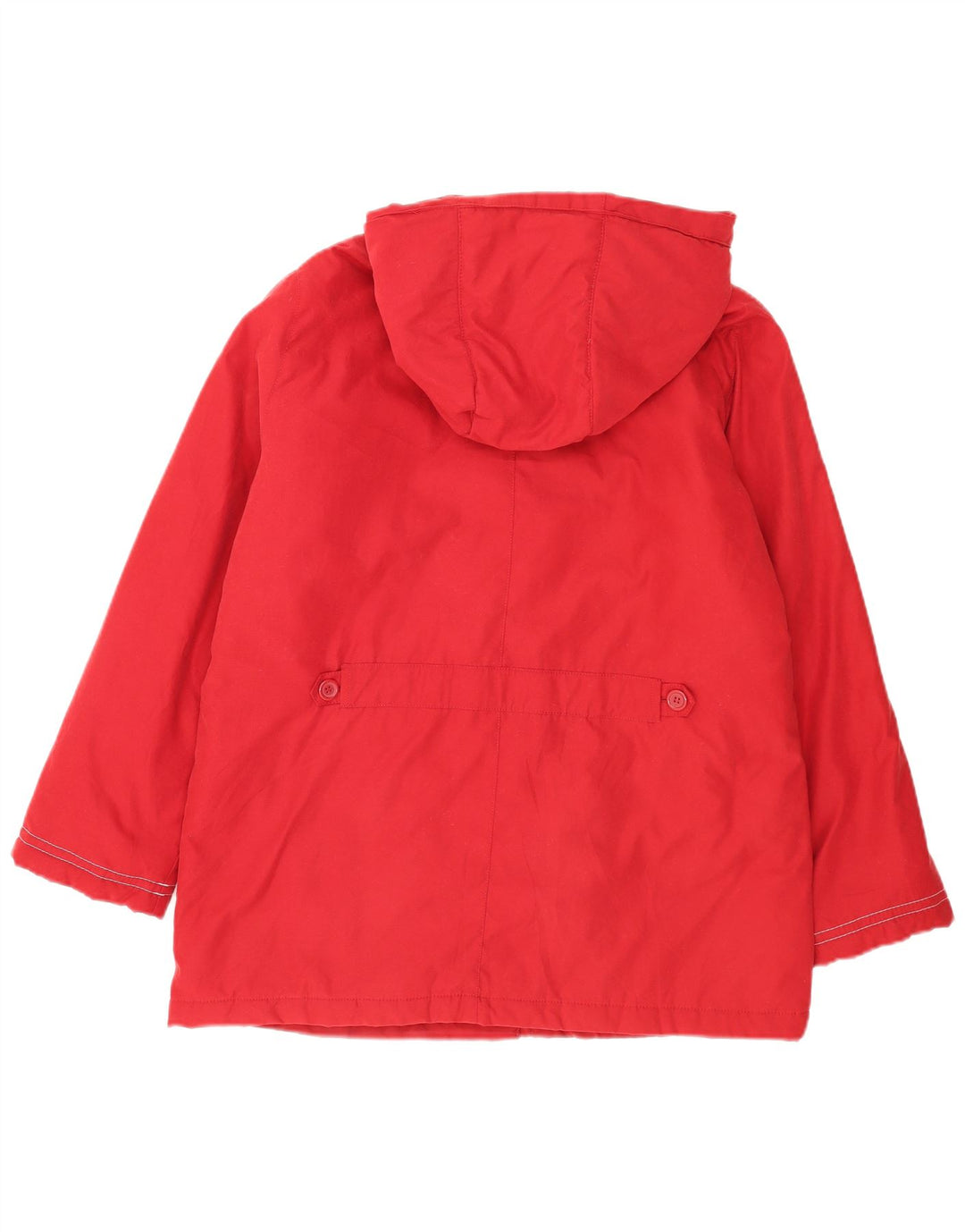 Marks & Spencer Womens Hooded Windbreaker Jacket UK 18 XL Red Polyester