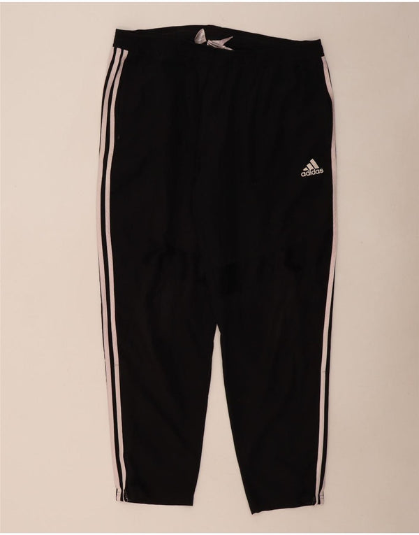 ADIDAS Mens Climalite Tracksuit Trousers Joggers 2XL  Black Polyester