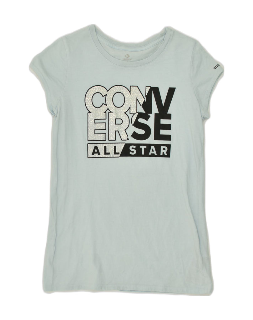 CONVERSE Girls Graphic T-Shirt Top 13-14 Years XL Blue Cotton | Vintage Converse | Thrift | Second-Hand Converse | Used Clothing | Messina Hembry 