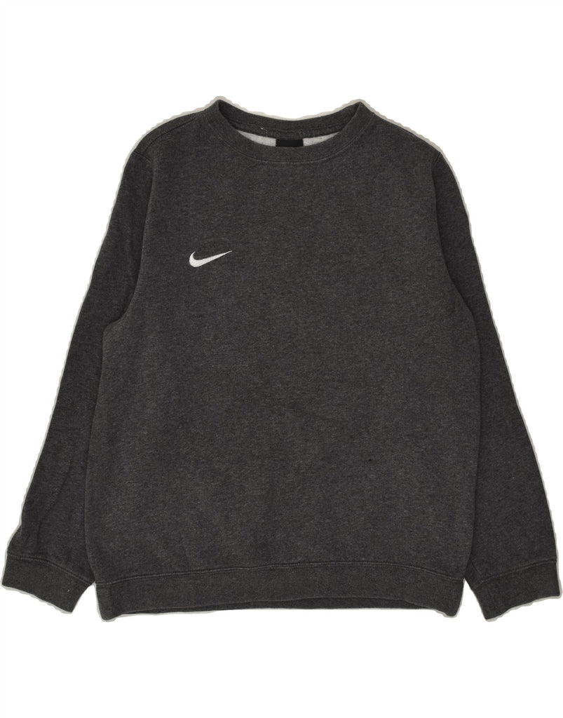 NIKE Boys Sweatshirt Jumper 11-12 Years Large Grey Cotton | Vintage Nike | Thrift | Second-Hand Nike | Used Clothing | Messina Hembry 