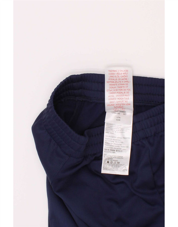 Nike Boys Tracksuit Trousers Joggers 4-5 Years Small Navy Blue Polyester