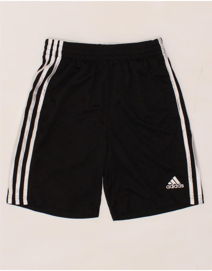 ADIDAS Boys Sport Shorts 10-11 Years Medium Black Polyester Vintage Adidas and Second-Hand Adidas from Messina Hembry 