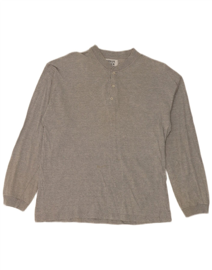 Armani Boys Top Long Sleeve 13-14 Years Grey Cotton
