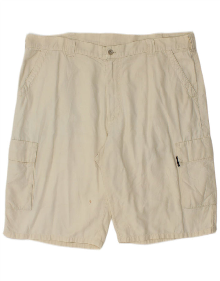 North Sails Mens Cargo Shorts IT 54 2XL W38 Off White Cotton