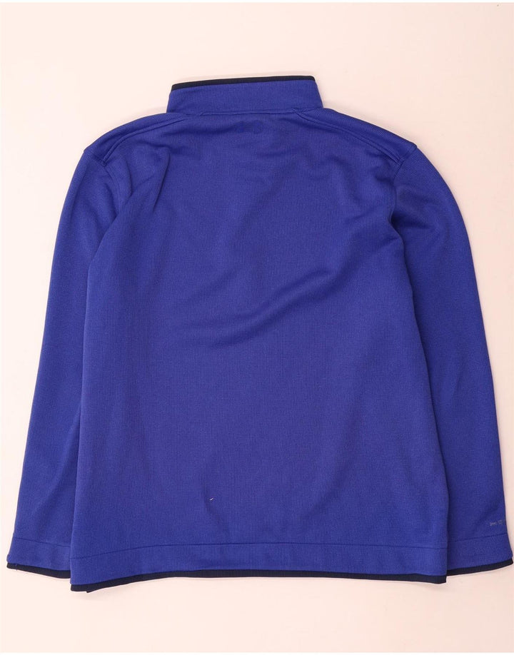 Under Armour Mens Zip Neck Sweatshirt Jumper XL Blue Polyester