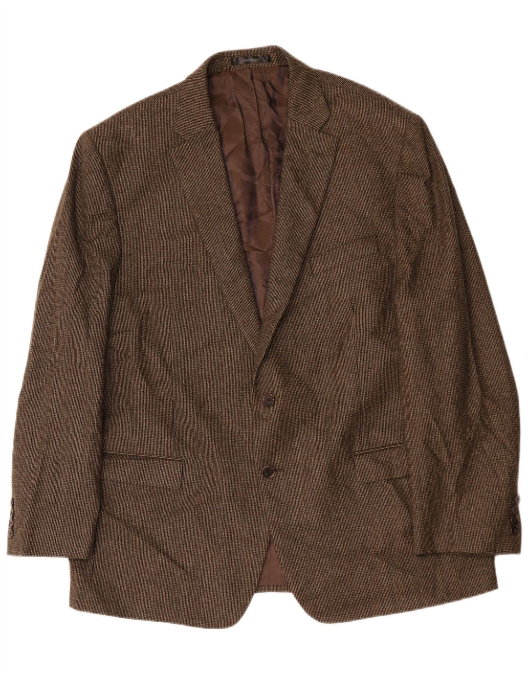 Ralph Lauren Mens 2 Button Blazer Jacket UK 46 XL Brown Wool